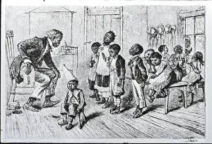 Classroom Prints: African American Village School in America, 1880