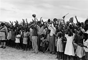 Botswanan Prints: African Crowd