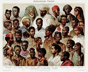 Tunisia Gallery: African ethnicity chromolithograph 1895