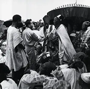 Preparation Prints: African Leader Greeting United Nations Observer