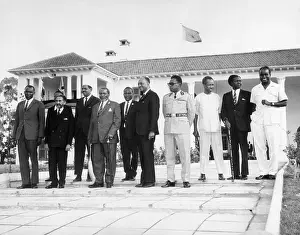 African Leaders Pose At Summit Meeting