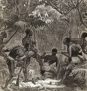 Secrecy Prints: African Natives Preparing to Attack Enemies