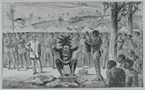 Practice Prints: African Villagers at Witch Doctor Ceremony