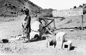 Landforms Prints: Afridi Sentry Guards at Afghanistan Border at Khyber Pass