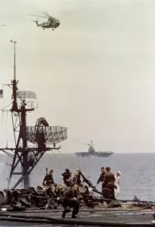 Huty34483 Prints: Aftermath Of USS Forrestal Fire