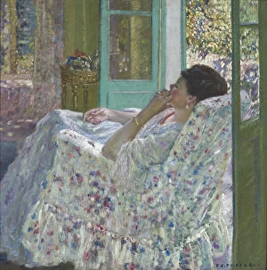 Images Dated 29th October 2013: Afternoon - Yellow Room 1910 by Frederick Carl Frieseke