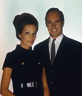 The Aga Khan with Bride to be Lady James Crichton Stuart