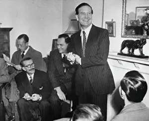 Agent Kim Philby Joking at Press Conference