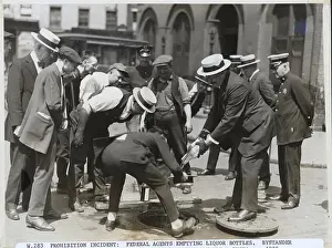 Agents Pour Booze Into Sewer