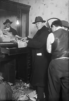 Communism Prints: Agents Searching Office for Communist Connections