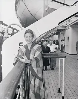 Traveler Prints: Agnes Moorhead on Cruise Ship