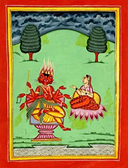 Ornamental Prints: Agni and his consort
