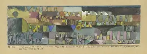 Klee Prints: Ah, comme ma peine est encore exacerbée quand tu ne daignes même pas soupçonner les émois de mon coe Artist: Klee