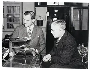 Chemistry Prints: A.H. Compton With Irving Langmuir In Lab