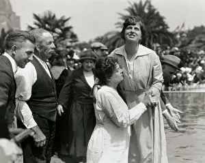 Aimee S. McPherson Baptizing