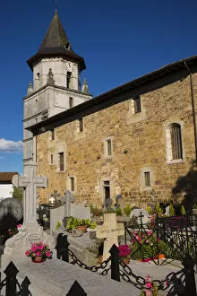 Images Dated 12th October 2014: Ainhoa - church (France)