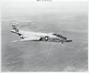 Air Force Jet F-101 Flying