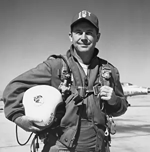 Flight Helmet Prints: Air Force Pilot Chuck Yeager