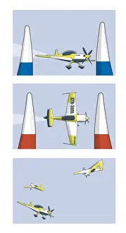 Multiple Image Prints: Air racing manoeuvres