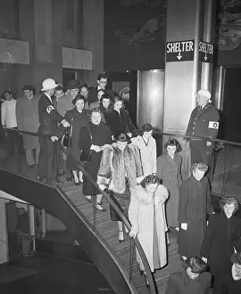 Shelter Prints: Air Raid Drill in Rockefeller Center