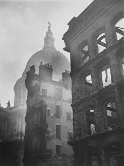The Blitz World War II (September 1940-May 1941) Gallery: Air Raid Ruined Buildings