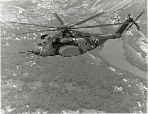 Propeller Prints: Air View Of Sikorsky Mh-53E Helicopter