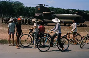 Airborne Troops Boarding Helicopters