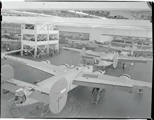 Michigan Prints: Aircraft in a Bomber Plant