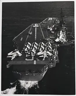 Aircraft Carrier USS Forrestal Out to Sea