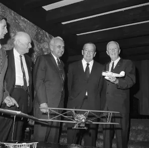 Douglas Prints: Aircraft Inventors Standing at Dinner