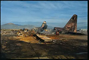Da Nang Prints: Airfield Covered with Airplane Parts