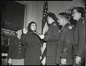 Oath Prints: Airforce Oath Taken By Wafs