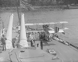 Airplane on Aircraft Carrier