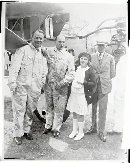 Airplane Expert Charles Levine with Daughter and Others