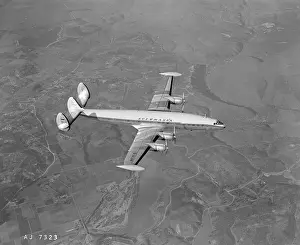 Lufthansa Prints: Airplane in Flight