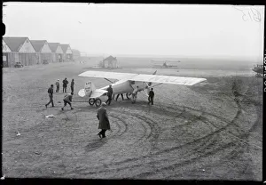 Airplane With Flight Workers Nearby