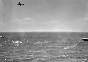 Northern Africa Prints: Airplanes over Straits of Sicily