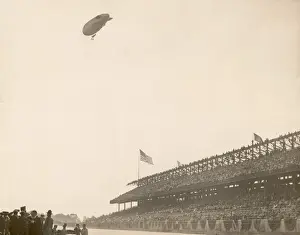 Fans Prints: Airship Over The Speedway