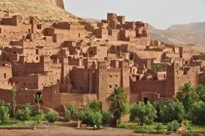 Images Dated 29th July 2010: Ait Benhaddou Kasbah in morning light, Morocco