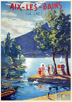 Families Prints: Aix-les-Bains (le lac)