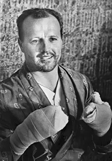 Foyt Prints: A.J. Foyt With Bandaged Hands