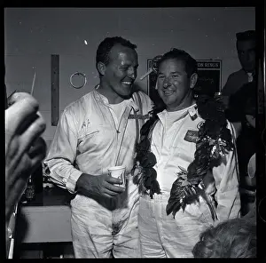 Foyt Prints: A.J. Foyt Congratulating Roger Ward