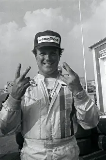 Foyt Prints: A.J. Foyt Crosses Fingers for Luck Before Race