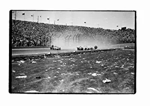 Foyt Prints: A.J. Foyt Crossing Finish Line in Race Car