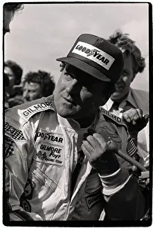 Foyt Prints: A.J. Foyt Taking After Winning Race