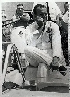 Foyt Prints: A.J. Foyt Waiting for Car to be Ready