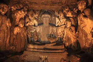 Ajanta Prints: Ajanta Caves, Ajanta, India