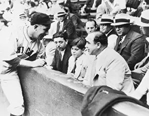 Gangster Prints: Al Capone at Charity Ballgame
