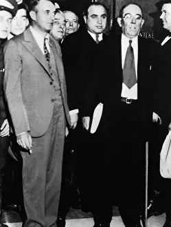 Al Capone Leaving Federal Court