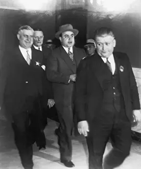 Al Capone Being Led From Court